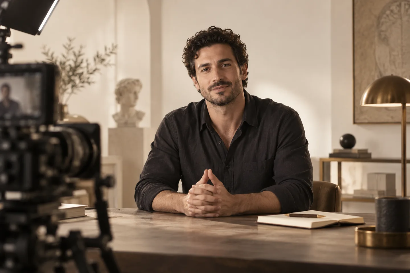 Rodaje cinematográfico de un experto para un lanzamiento